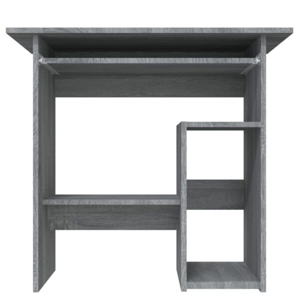 vidaXL Desk Grey Sonoma 80x45x74 cm Engineered Wood