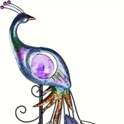 Yard Decorations Outdoor For Garden Decor,Peacock Solar Outdoor Lights