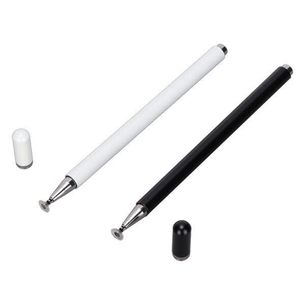 2Pcs Stylus Pens High Sensitivity Accuracy Comfortable Grip Multiple Colors Stylus Touch Screen Pen for Tablet PhoneBlack White