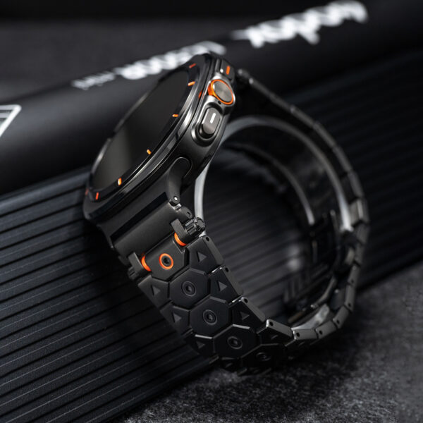 Butterfly Clasp Metallic Stainless Steel Strap