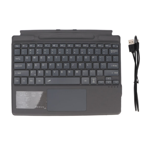 Notebook Bluetooth Wireless Keyboard Ultra Slim Portable with Touchpad Colorful Backlight Built in Battery