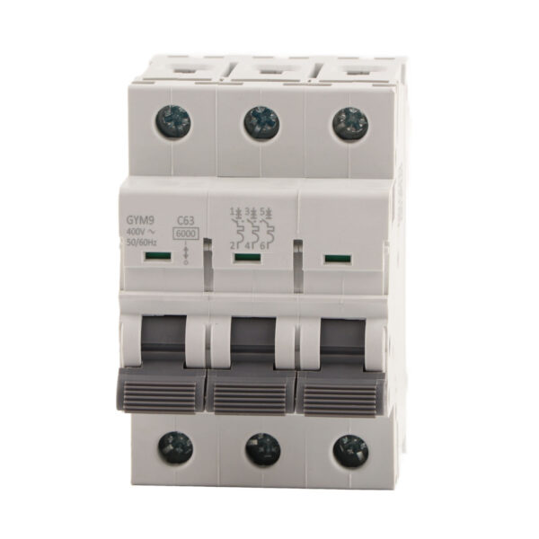 GYM9‑C65 Circuit Breaker 3P 230/400VAC 50/60Hz IP20 Electric Leaking Protector Current Circuit Breaker