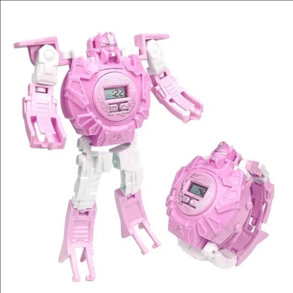 2-in-1 Transformer Robot Electronic Digital Desk Clock Table Clocks