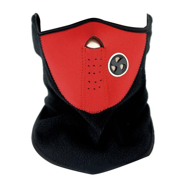Face Cover Breathable Sun Protection Comfortable Headgear Neck Scarf for Cycling Red