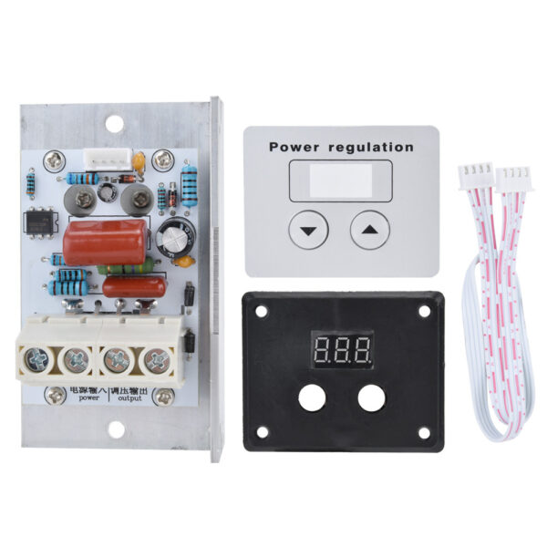 10000W SCR Digital Voltage Regulator Speed Control Dimmer Thermostat AC 220V 80A