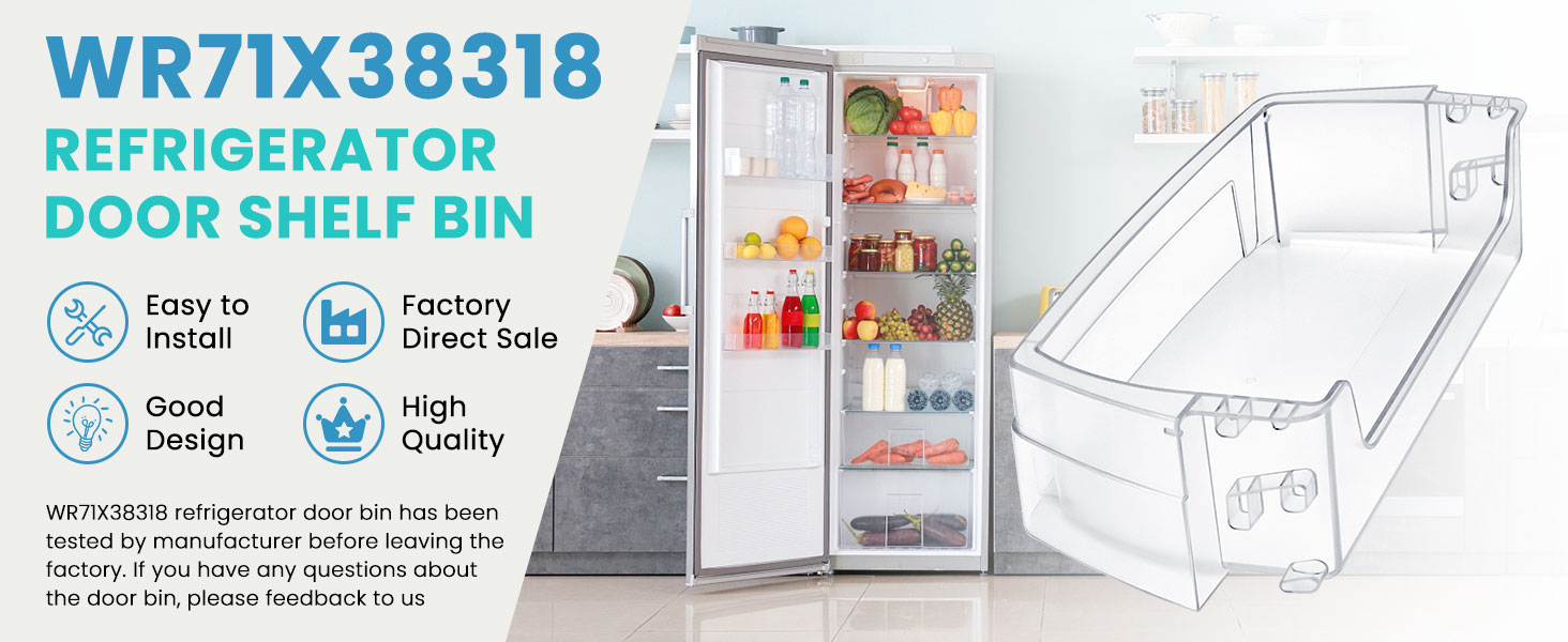 WR71X38318 Refrigerator Door Shelf Bin