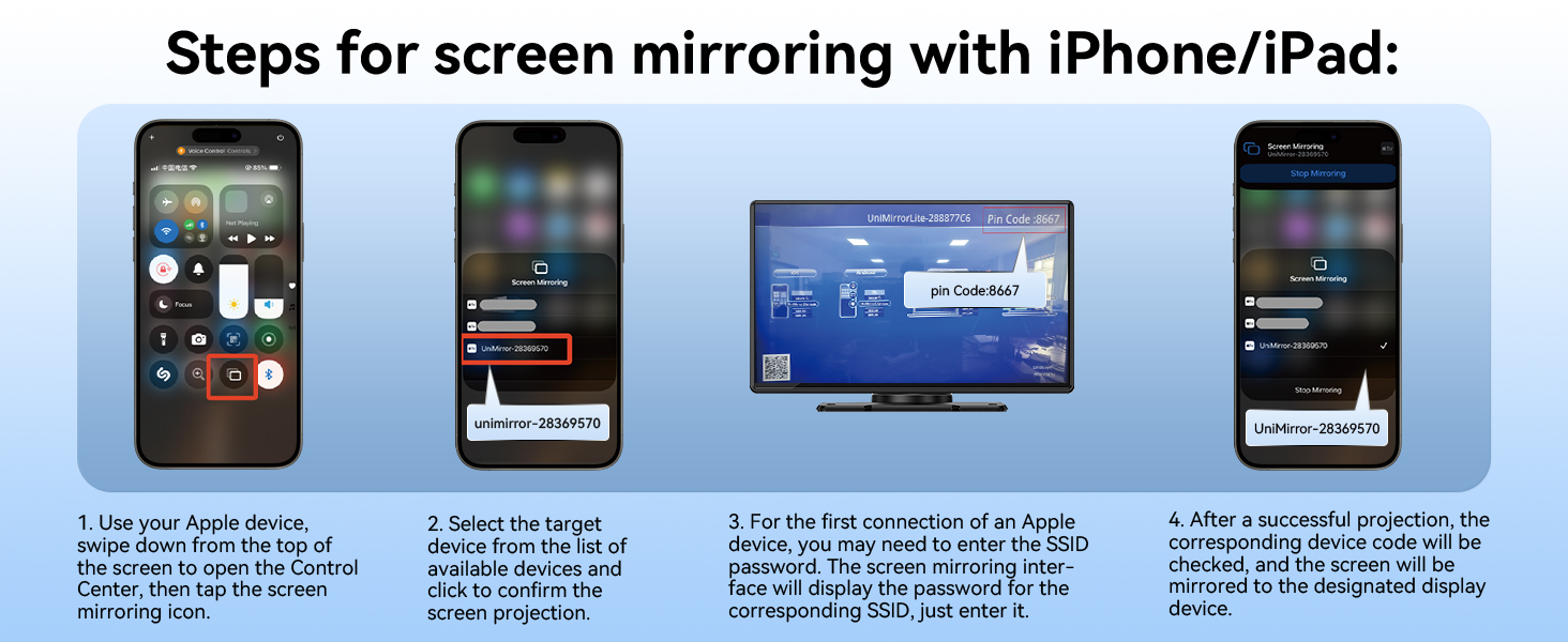 steps with IOS