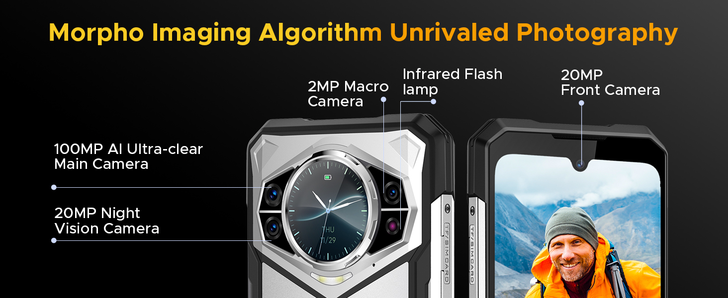 5G Phone Android 14 Rugged Phones Unlocked S200 5G Rugged Mobile Phone 2025Android Phones Cell Phone