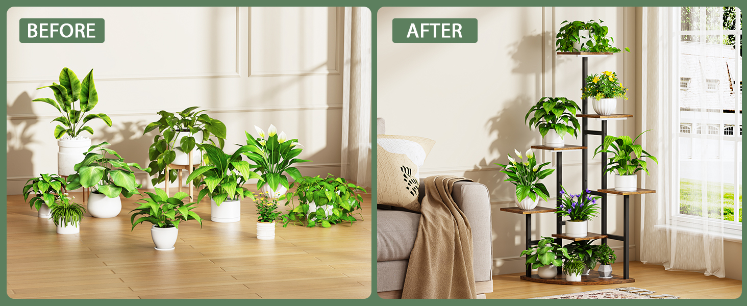 plant stand with grow light