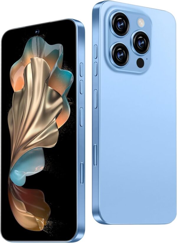 16PROMA X Unlocked Phone,12+512GB Smartphone, Android 13.0, Long Battery Life 7000mAh,6.99″ Display 68+108MP Zoom Camera,with Dual SIM, Fingerprint Lock, Face ID (Blue)