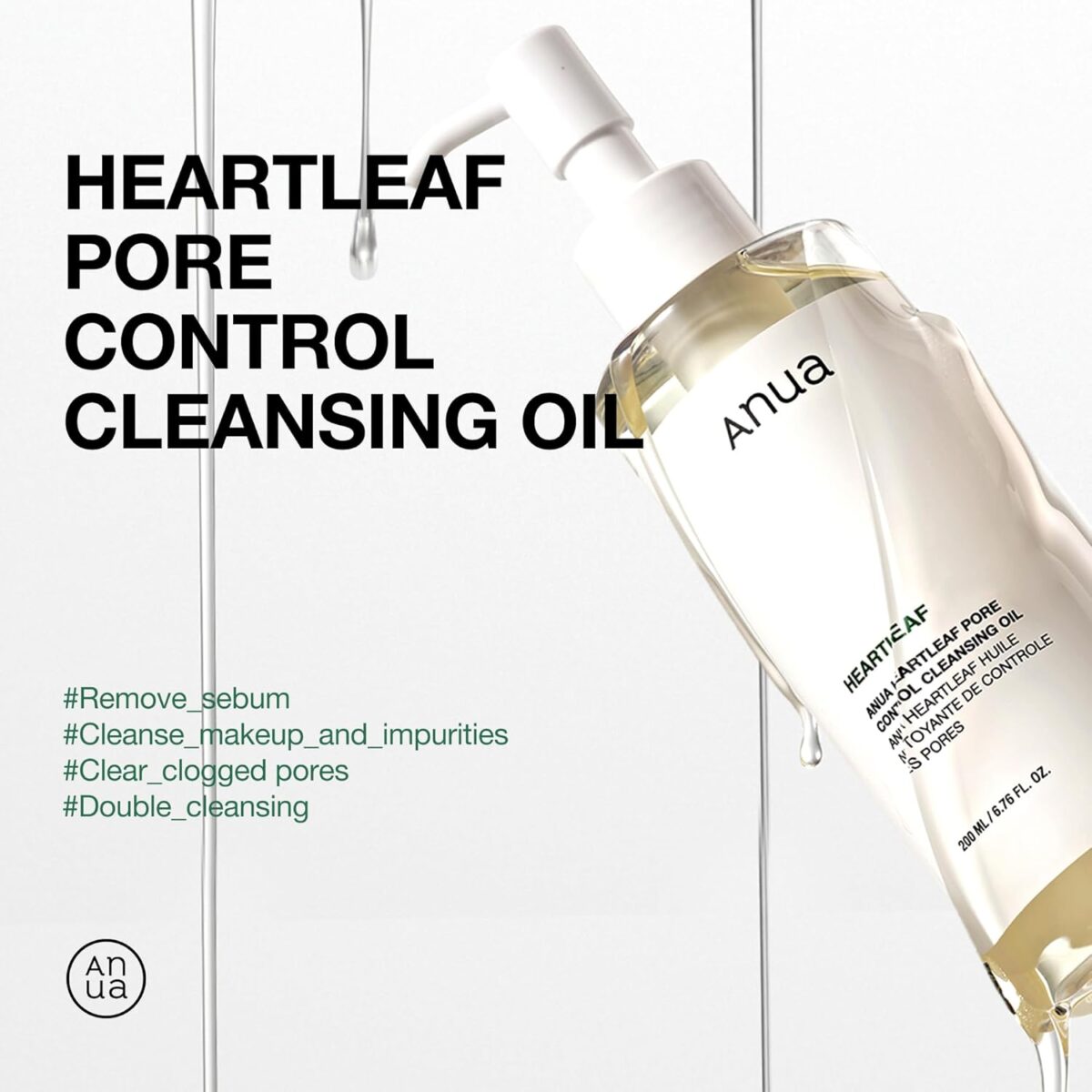 1749312992 Anua Heartleaf Pore Control Cleansing Oil Oil Cleanser for Face Makeup Blackhead Remover Korean Skin Care 6.76 fl oz200ml original Anua Heartleaf Pore Control Cleansing Oil, Oil Cleanser for Face, Makeup Blackhead Remover, Korean Skin Care 6.76 fl oz(200ml) (original)