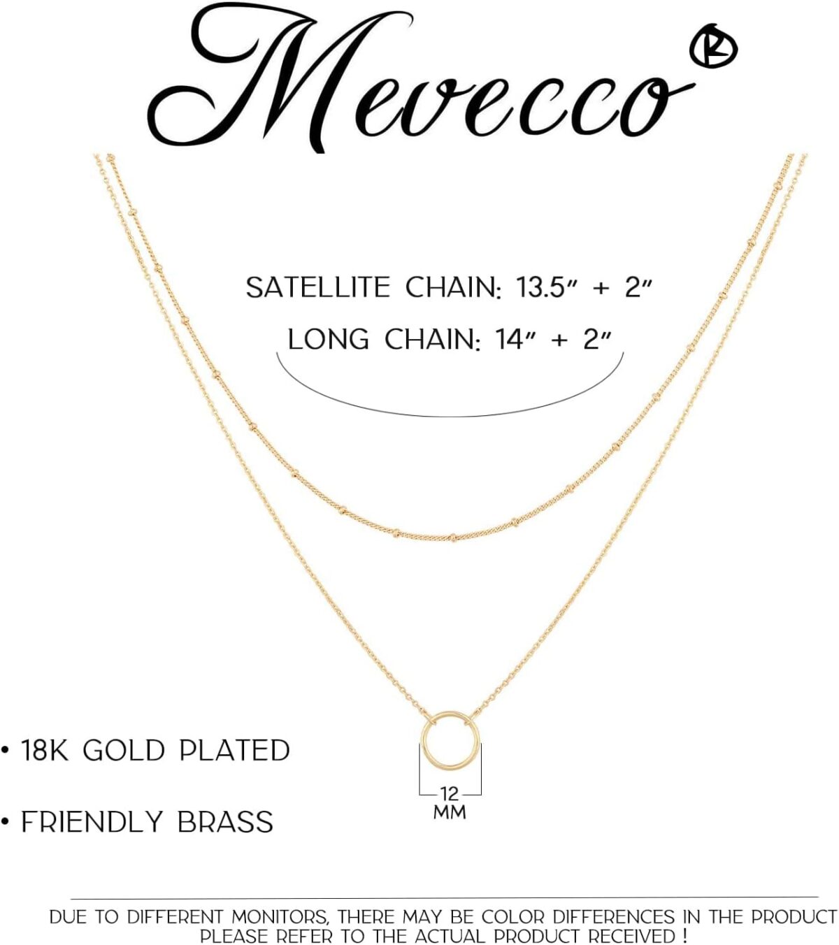 1749328023 MEVECCO Layered Heart Necklace Pendant Handmade 18k Gold Plated Dainty Gold Choker Arrow Bar Layering Long Necklace for Women MEVECCO Layered Heart Necklace Pendant Handmade 18k Gold Plated Dainty Gold Choker Arrow Bar Layering Long Necklace for Women