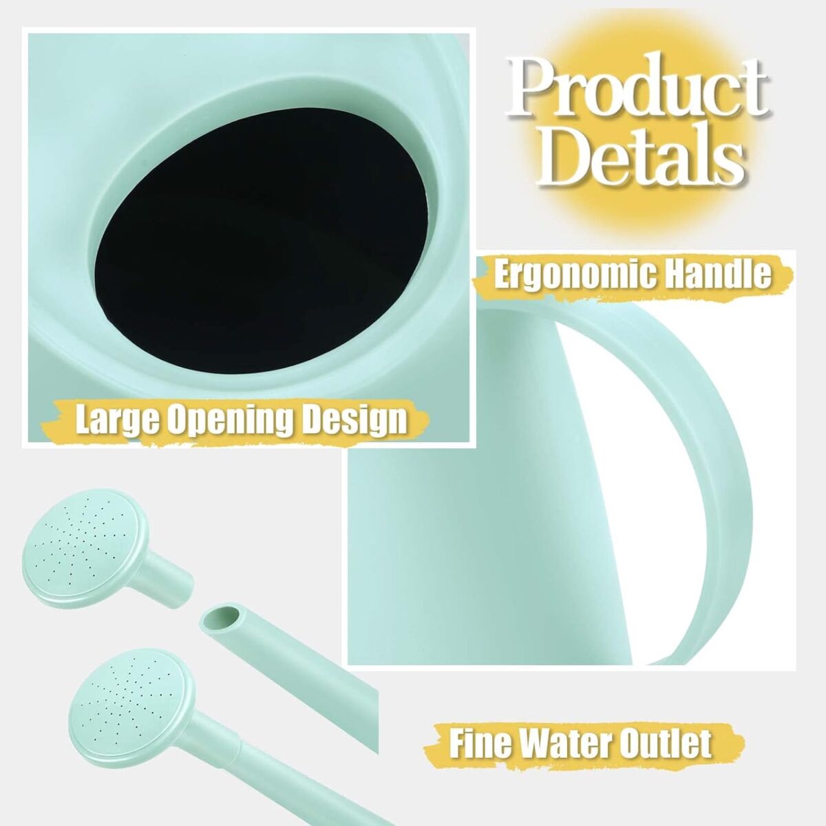 1749372794 Watering Can for Indoor Plants Small Watering Cans for House Plant Garden Flower Long Spout Water Can for Outdoor Watering Plants 1. 8L 12 Gallon Green Watering Can for Indoor Plants, Small Watering Cans for House Plant Garden Flower, Long Spout Water Can for Outdoor Watering Plants 1. 8L 1/2 Gallon (Green)