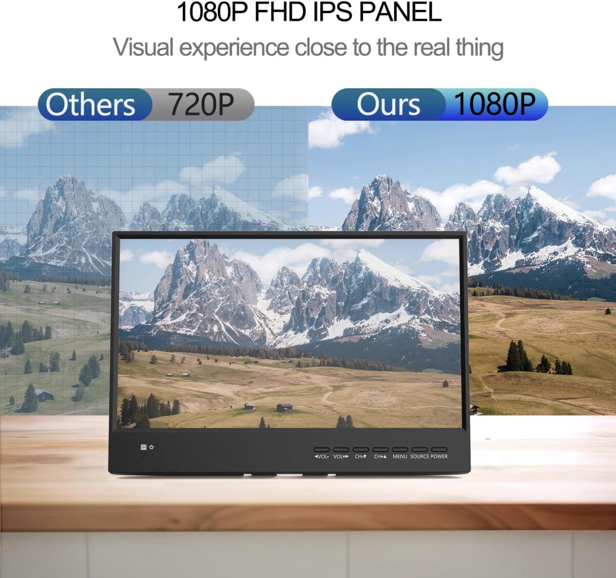 1749372992 15.6 inch Small TVFlat FHD IPS 1080P Screen TV with Antenna and Digital ATSC TunerHDMIUSBVGAPort12 Volt Car Charger CableAC Power for Kitchen and Caravan 15.6 inch Small TV,Flat FHD IPS 1080P Screen TV with Antenna and Digital ATSC Tuner,HDMI/USB/VGA/Port,12 Volt Car Charger Cable/AC Power for Kitchen and Caravan