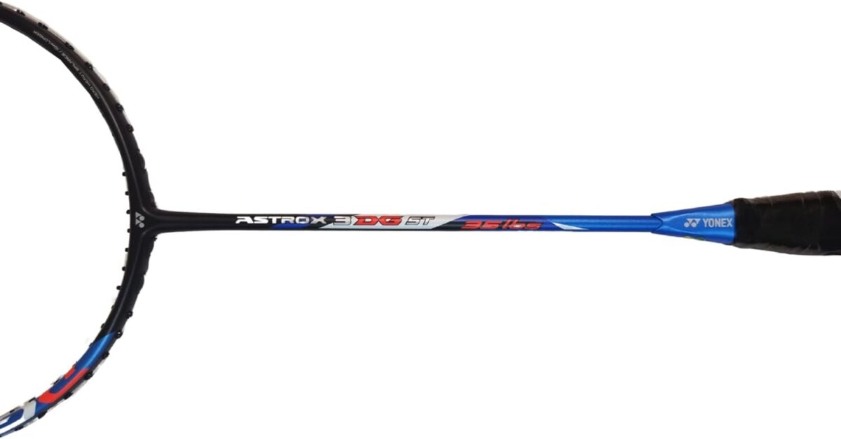 1749384003 Yonex Graphite Astrox 3DG ST Strung Badminton Racquet 4U4 BlackBlue Yonex Graphite Astrox 3DG ST Strung Badminton Racquet, 4U4 - Black/Blue