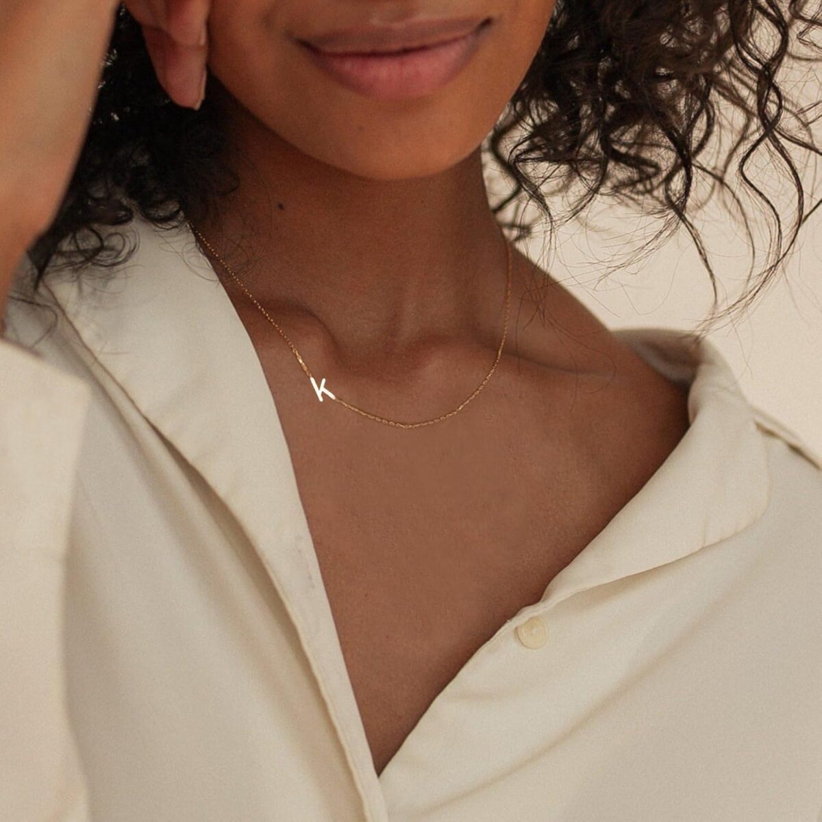 1749384257 Initial Necklaces for Women Dainty Gold Letter Necklace 14k Gold Plated Sideways Initial Necklace Cute Name Simple Choker Necklaces for Women Trendy Jewelry Gifts Initial Necklaces for Women, Dainty Gold Letter Necklace 14k Gold Plated Sideways Initial Necklace Cute Name Simple Choker Necklaces for Women Trendy Jewelry Gifts