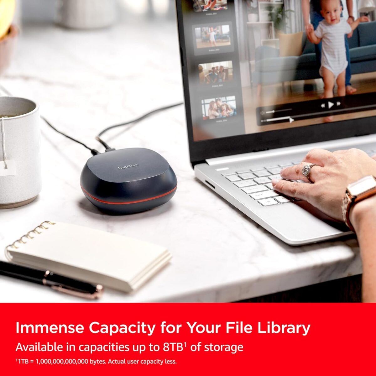 1749441029 SanDisk 8TB Desk Drive SSD – Desktop External Solid State Drive Up to 1000MBs USB C USB 3.2 Gen 2 SDSSDT40 8T00 NA25​ SanDisk 8TB Desk Drive SSD – Desktop External Solid State Drive, Up to 1000MB/s, USB-C, USB 3.2 Gen 2 - SDSSDT40-8T00-NA25​