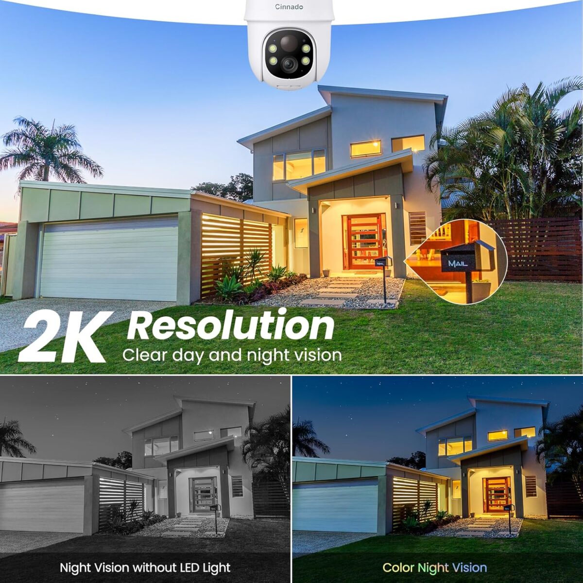 1749448090 Security Cameras Wireless Outdoor 2K Cameras for Home Security Outside SolarBattery Powered 2.4G WiFi 360° Color Night Vision2 Way Audio PIR Human DetectionCompatible with Security Cameras Wireless Outdoor-2K Cameras for Home Security Outside Solar/Battery Powered 2.4G WiFi, 360° Color Night Vision,2 Way Audio, PIR Human Detection,Compatible with Alexa