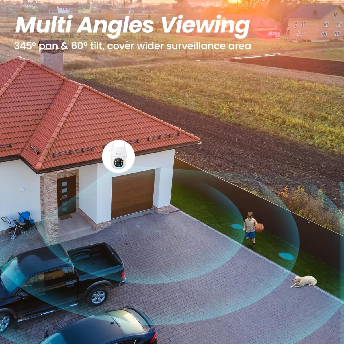 1749448093 Security Cameras Wireless Outdoor 2K Cameras for Home Security Outside SolarBattery Powered 2.4G WiFi 360° Color Night Vision2 Way Audio PIR Human DetectionCompatible with Security Cameras Wireless Outdoor-2K Cameras for Home Security Outside Solar/Battery Powered 2.4G WiFi, 360° Color Night Vision,2 Way Audio, PIR Human Detection,Compatible with Alexa