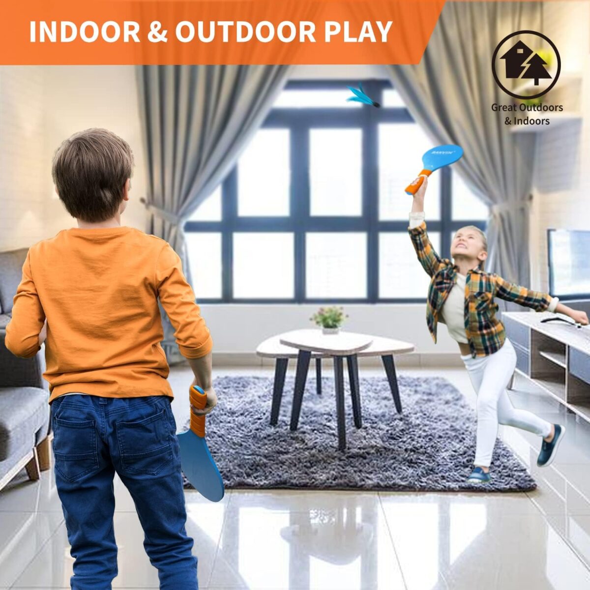 1749456831 Banvih Badminton Set 4 Rackets Paddle Ball Outdoor Games for Kids Teens Adults and Family Sports Beach Toys for Yard Lawn Camping Games Essentials Banvih Badminton Set 4 Rackets, Paddle Ball Outdoor Games for Kids Teens Adults and Family, Sports Beach Toys - for Yard, Lawn, Camping Games Essentials