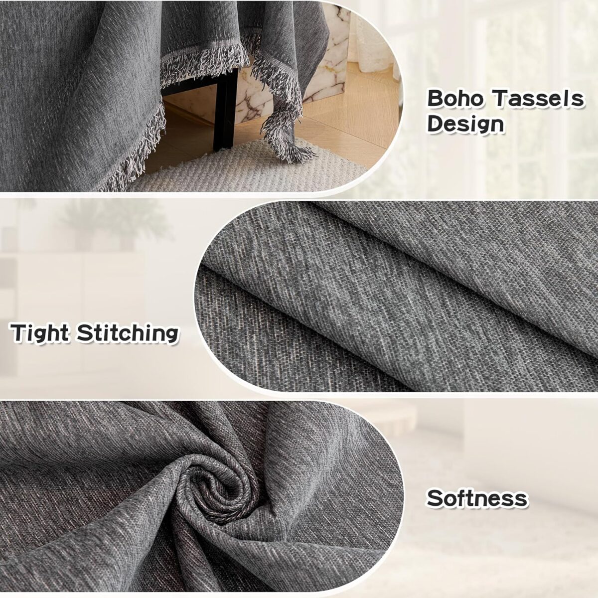 1749463369 MYSKY HOME Couch Cover for Sectional Sofa 2 Pieces Couch Covers for L Shape Sofa Cover Furniture Protector for Pets Kids Sofa Slipcover for 2 3 Cushion Couch 71x11871x118 Dark Grey MYSKY HOME Couch Cover for Sectional Sofa, 2 Pieces Couch Covers for L Shape Sofa Cover, Furniture Protector for Pets, Kids, Sofa Slipcover for 2-3 Cushion Couch (71"x118"+71"x118", Dark Grey)