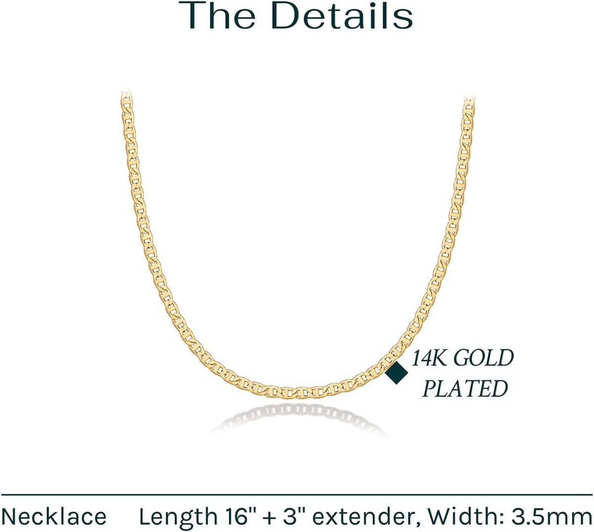 1749498302 PAVOI 14K Gold Plated Adjustable Link Chain Necklace for Women Box Rope Sphere Bead Serpentine Anchor Mariner Gold Chain Necklaces PAVOI 14K Gold Plated Adjustable Link Chain Necklace for Women | Box Rope Sphere Bead Serpentine Anchor Mariner Gold Chain Necklaces