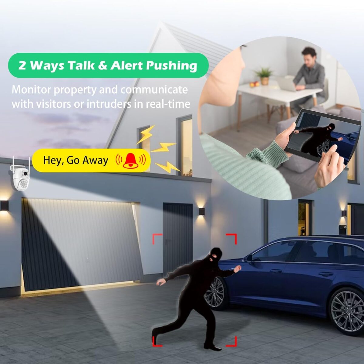 1749510170 【Dual Lens Linkage】 6MP Security Camera Outdoor WiFi Security CameraOutdoor Camera Wireless360°ViewIP66 WaterproofHuman DetectionTrackingNight Vision247 RecordCorded Power 【Dual Lens Linkage】 6MP Security Camera Outdoor, WiFi Security Camera,Outdoor Camera Wireless,360°View,IP66 Waterproof,Human Detection&Tracking,Night Vision,24/7 Record,Corded Power
