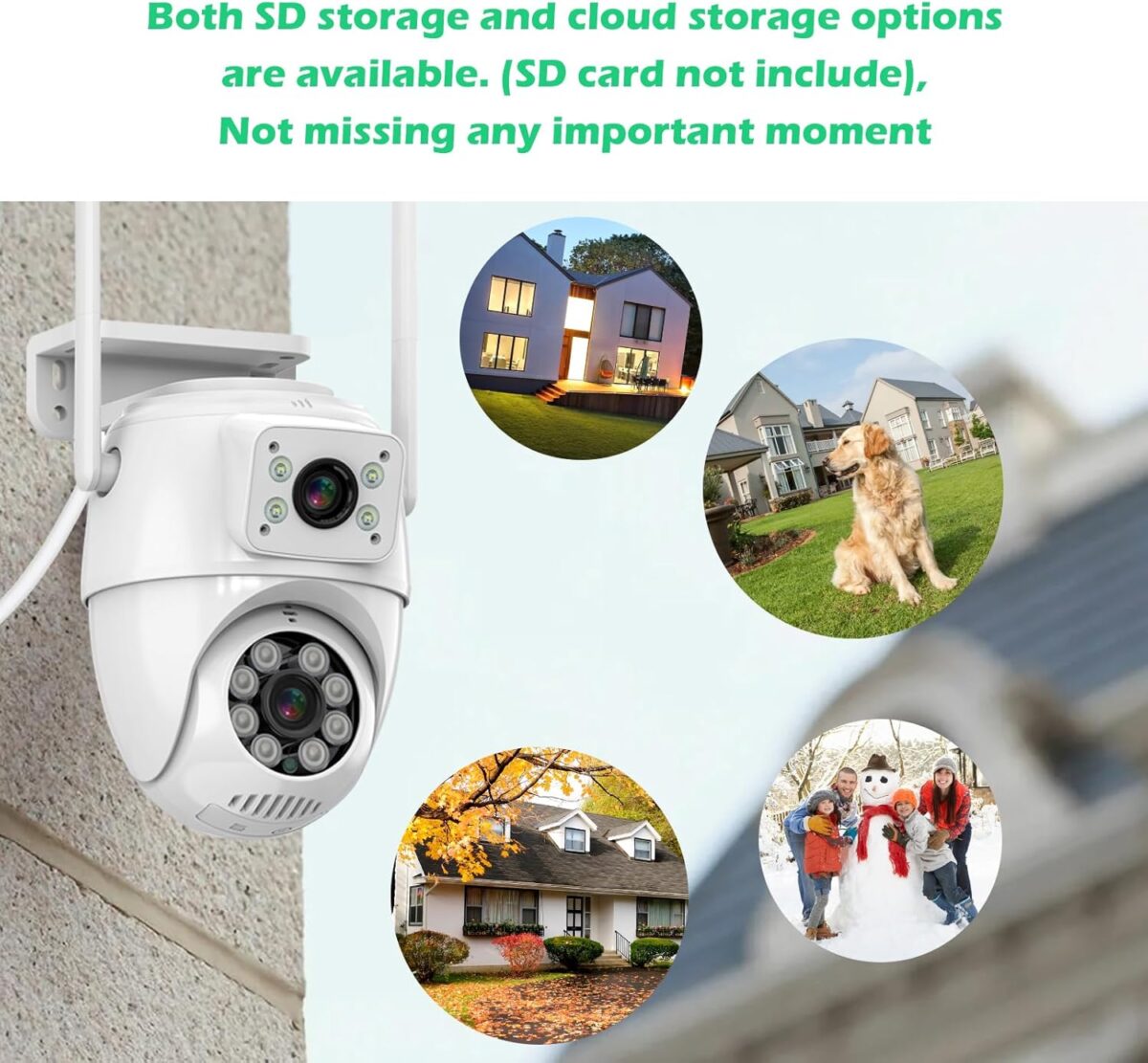 1749510171 【Dual Lens Linkage】 6MP Security Camera Outdoor WiFi Security CameraOutdoor Camera Wireless360°ViewIP66 WaterproofHuman DetectionTrackingNight Vision247 RecordCorded Power 【Dual Lens Linkage】 6MP Security Camera Outdoor, WiFi Security Camera,Outdoor Camera Wireless,360°View,IP66 Waterproof,Human Detection&Tracking,Night Vision,24/7 Record,Corded Power