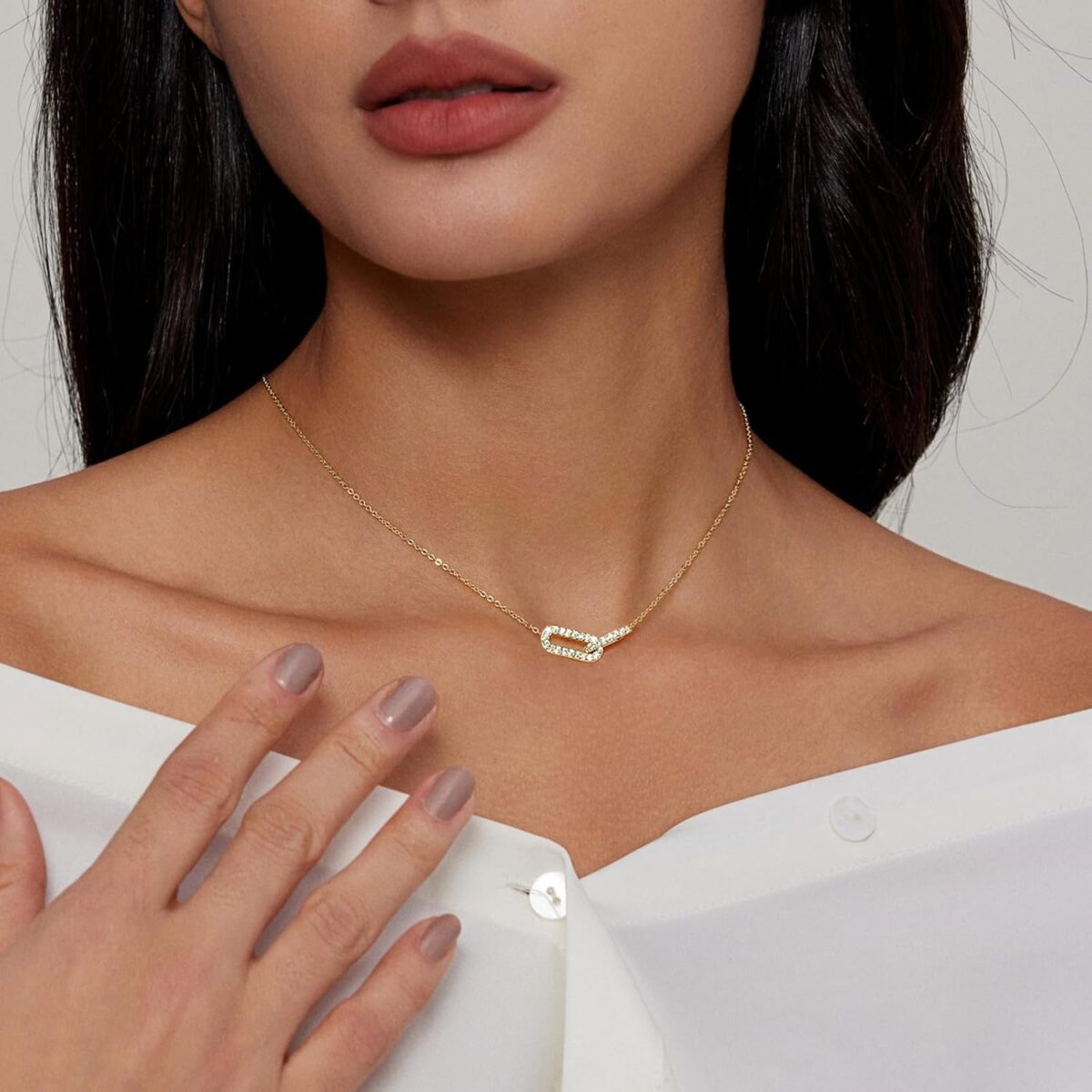 1749558442 Diamond Pendant Necklace for Women Dainty Gold Necklace 18k Gold Plated Paperclip Choker Necklaces Cute Open Oval Necklaces Simple Gold Necklace Jewelry Gifts for Women Trendy Diamond Pendant Necklace for Women, Dainty Gold Necklace 18k Gold Plated Paperclip Choker Necklaces Cute Open Oval Necklaces Simple Gold Necklace Jewelry Gifts for Women Trendy