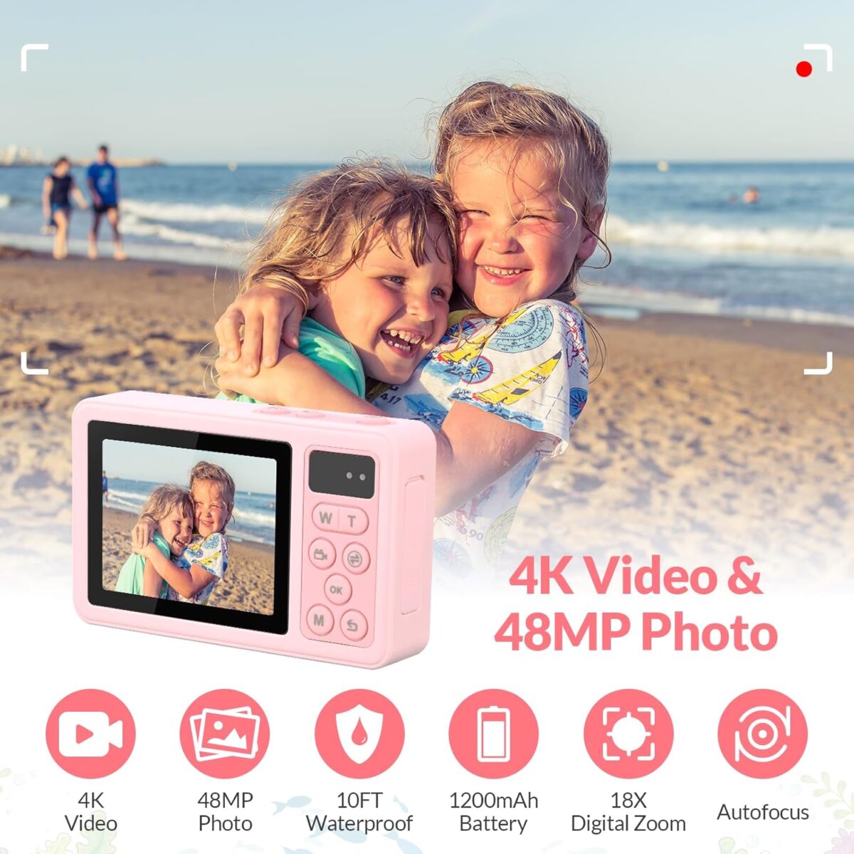 1749599081 Mafiti Underwater Camera 10FT Waterproof Camera Snorkeling Compact Floatable Digital Camera for Kids Teenagers Adults Surfing Swimming and KayakingPink Mafiti Underwater Camera 10FT Waterproof Camera Snorkeling, Compact Floatable Digital Camera for Kids Teenagers Adults, Surfing Swimming and Kayaking,Pink