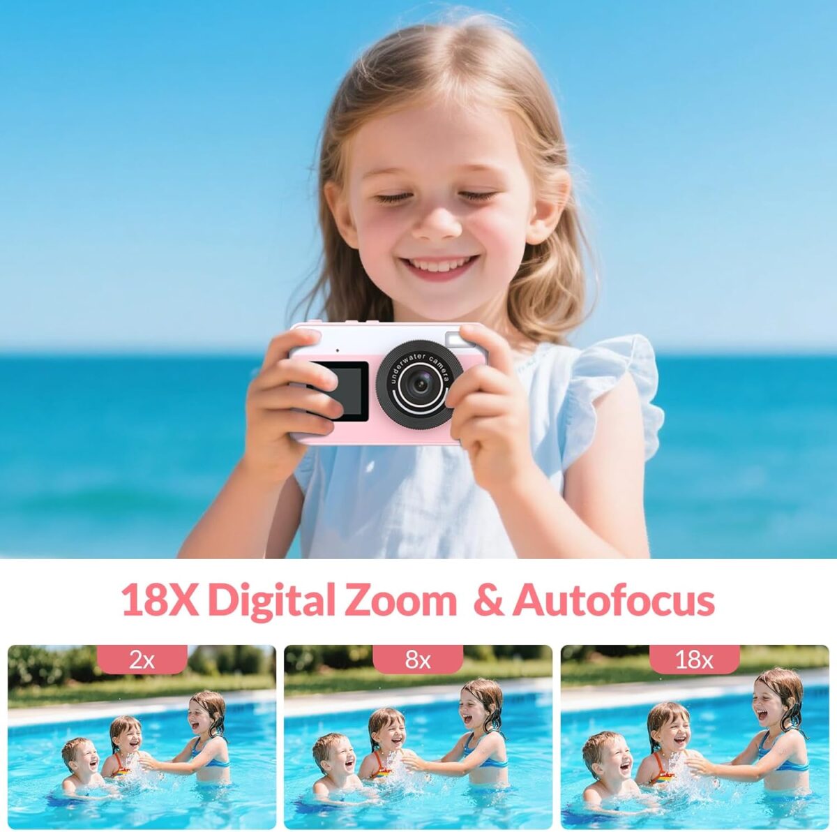 1749599084 Mafiti Underwater Camera 10FT Waterproof Camera Snorkeling Compact Floatable Digital Camera for Kids Teenagers Adults Surfing Swimming and KayakingPink Mafiti Underwater Camera 10FT Waterproof Camera Snorkeling, Compact Floatable Digital Camera for Kids Teenagers Adults, Surfing Swimming and Kayaking,Pink