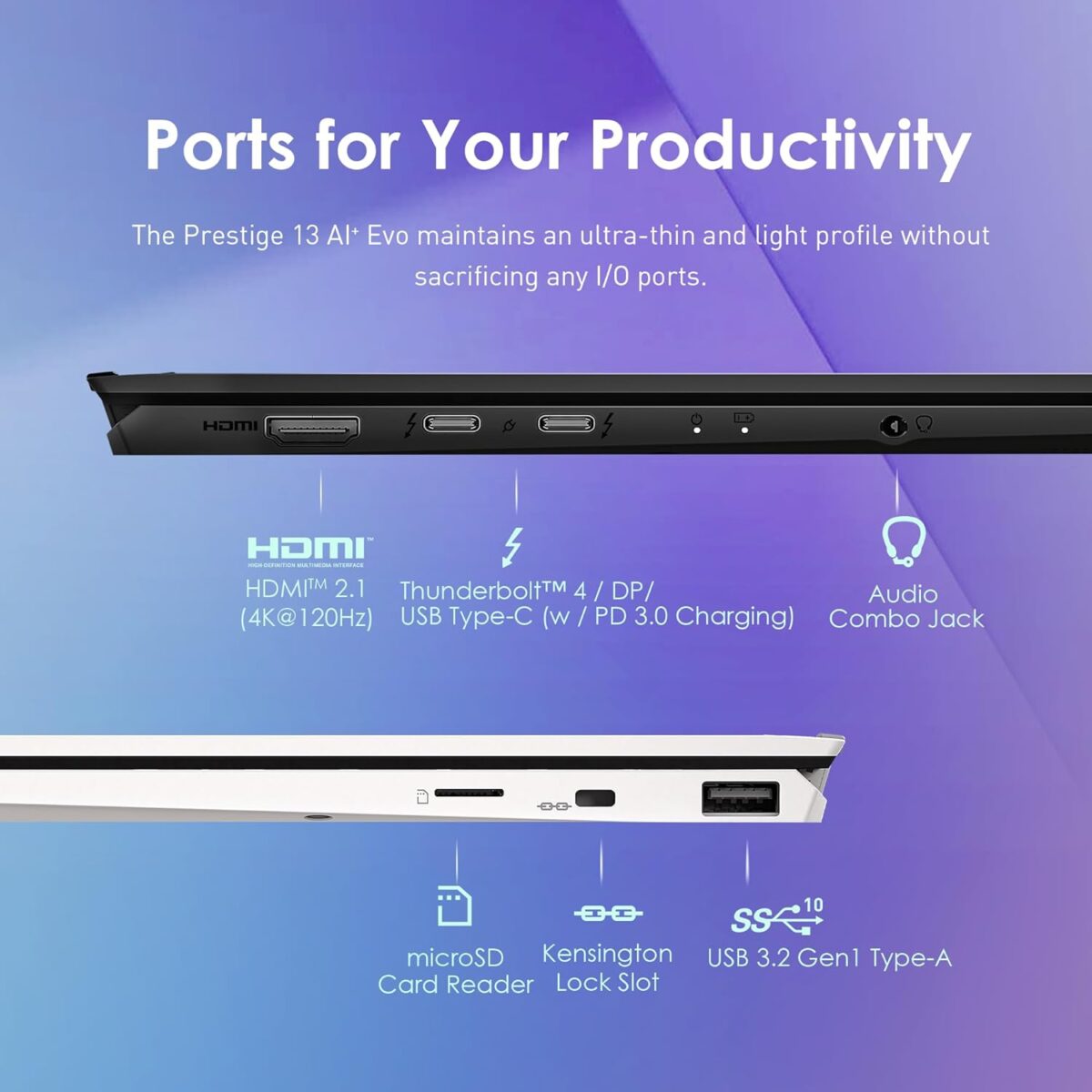 1749600855 MSI Prestige 13 AI Evo 2024 13.3 2.8K OLED Business Laptop Intel Core Ultra 7 258V Arc Graphics 32GB LPDDR5x 2TB NVMe SSD Thunderbolt 4 WiFi 7 Win 11 Home Stellar Gray A2VMG 019US MSI Prestige 13 AI+ Evo (2024) 13.3” 2.8K OLED Business Laptop: Intel Core Ultra 7-258V, Arc Graphics, 32GB LPDDR5x, 2TB NVMe SSD, Thunderbolt 4, WiFi 7, Win 11 Home: Stellar Gray A2VMG-019US