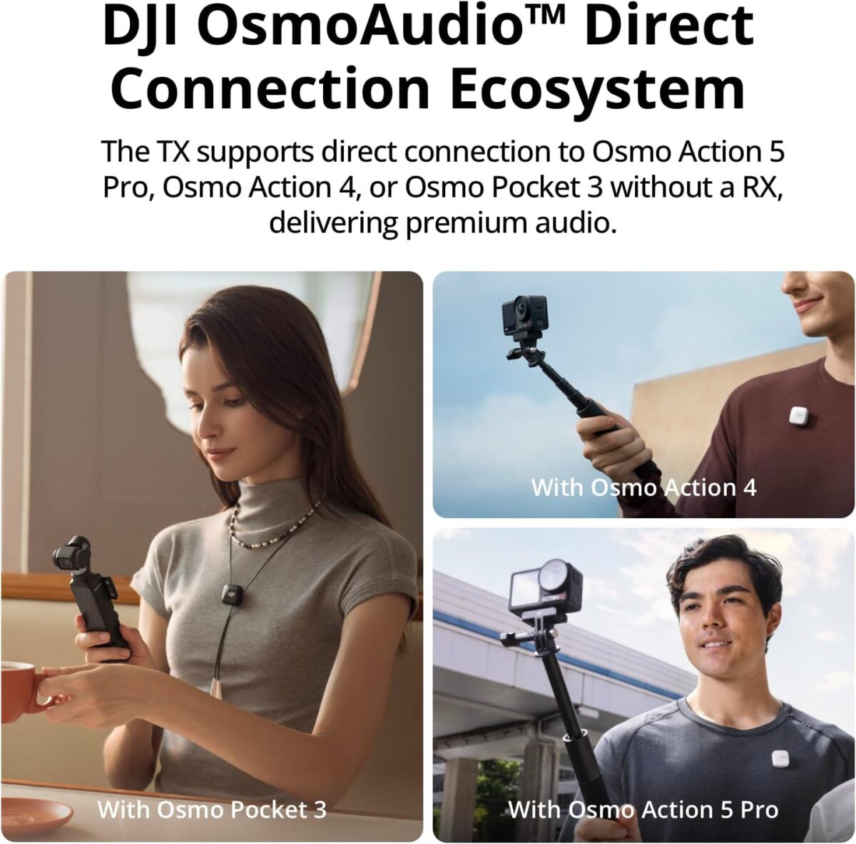 1749613145 DJI Mic Mini 1 TX 1 RX Wireless Lavalier Microphone for iPhoneCameraAndroid Ultralight Detail Rich Audio Noise Cancelling Automatic Limiting Vlog Streaming 400m Transmission DJI Mic Mini (1 TX + 1 RX), Wireless Lavalier Microphone for iPhone/Camera/Android, Ultralight, Detail-Rich Audio, Noise Cancelling, Automatic Limiting, Vlog, Streaming, 400m Transmission