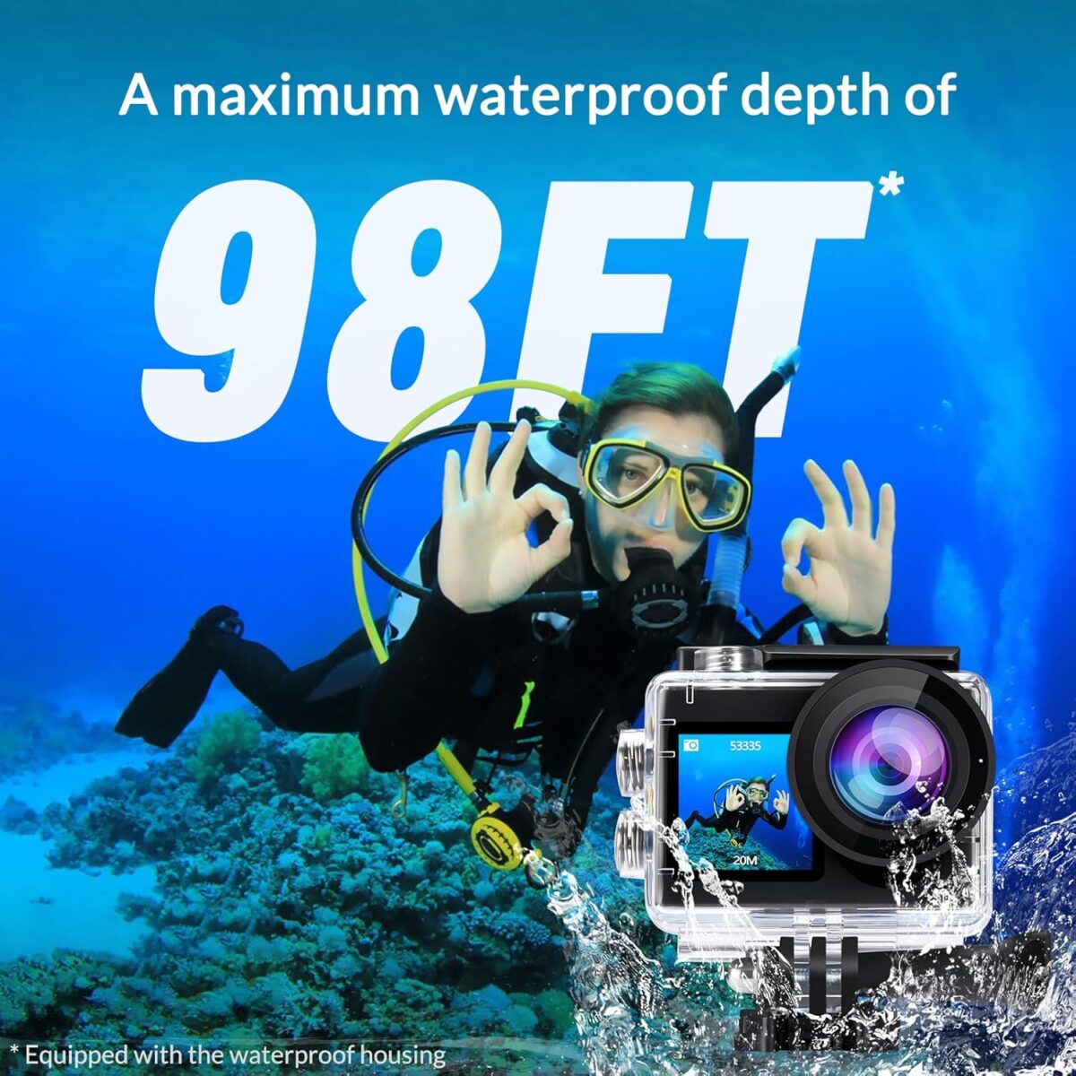 1749624382 icefox Action Camera 4K 60FPS 20MP Underwater with EIS5XZoomApp Support VideoPhoto EditingWaterproof Camera WiFi Remote Control for Cycling Swimming and Diving icefox Action Camera 4K 60FPS 20MP, Underwater with EIS,5XZoom,App Support Video&Photo Editing,Waterproof Camera WiFi Remote Control for Cycling, Swimming, and Diving