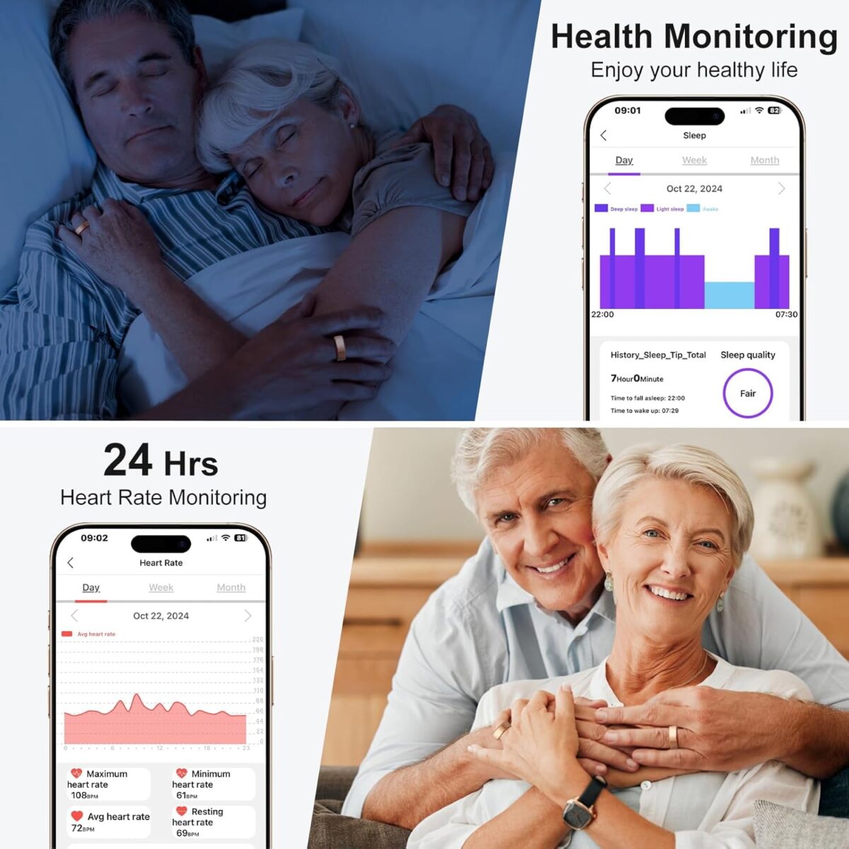 1749654367 Fitness Tracker Smart Ring for Women MenStep CounterHeart Rate Blood Oxygen Sleep Tracker Health Ring No App Subscription Smart Rings Compatible with Smart Phone Rose Gold 11 Fitness Tracker Smart Ring for Women & Men,Step Counter,Heart Rate Blood Oxygen Sleep Tracker Health Ring, No App Subscription Smart Rings Compatible with Smart Phone (Rose Gold, 11)