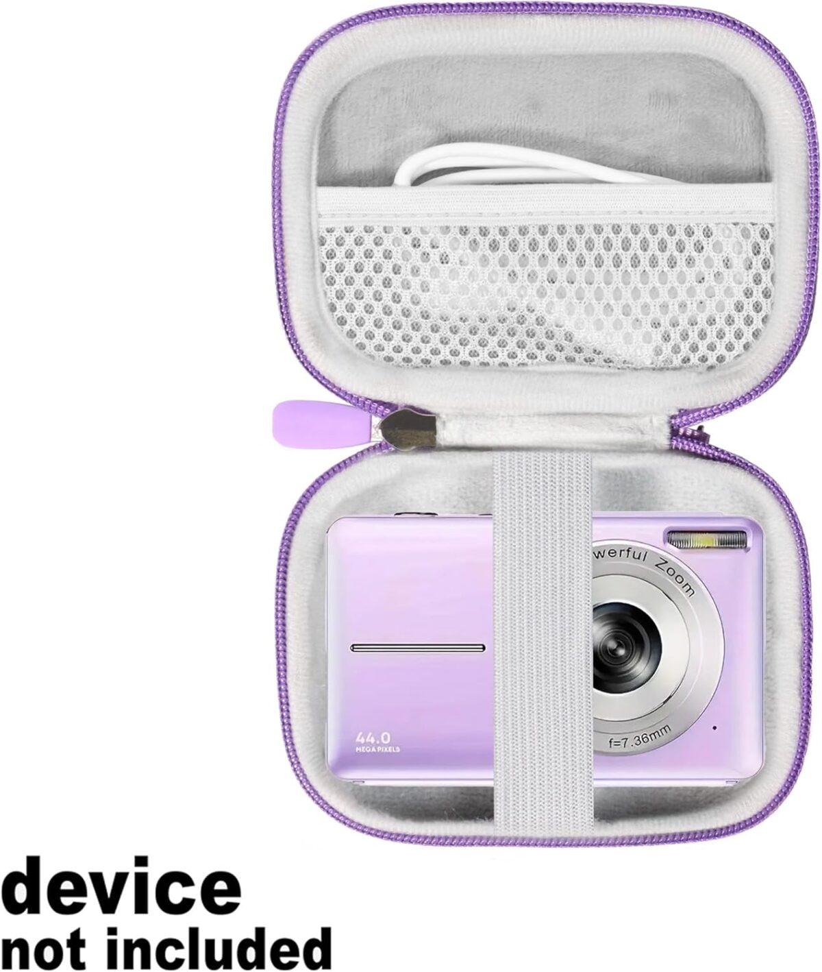1749656654 GETGEAR Digital Camera Case for CAMKORY Fulealfly Lecran Sony W800S DSCW830 Canon PowerShot ELPH360 HS 360 PIXPRO Friendly Zoom FZ43 FZ53 BL Nikon COOLPIX L32 Light Purple GETGEAR Digital Camera Case for CAMKORY, Fulealfly, Lecran, Sony W800/S, DSCW830; Canon PowerShot ELPH360 HS/ 360; PIXPRO Friendly Zoom FZ43, FZ53-BL; Nikon COOLPIX L32 (Light Purple)