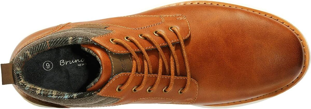 1749661132 Bruno Marc Mens Mid Top Chukka Sneaker Lace Up Dress Boot Bruno Marc Men's Mid Top Chukka Sneaker Lace Up Dress Boot