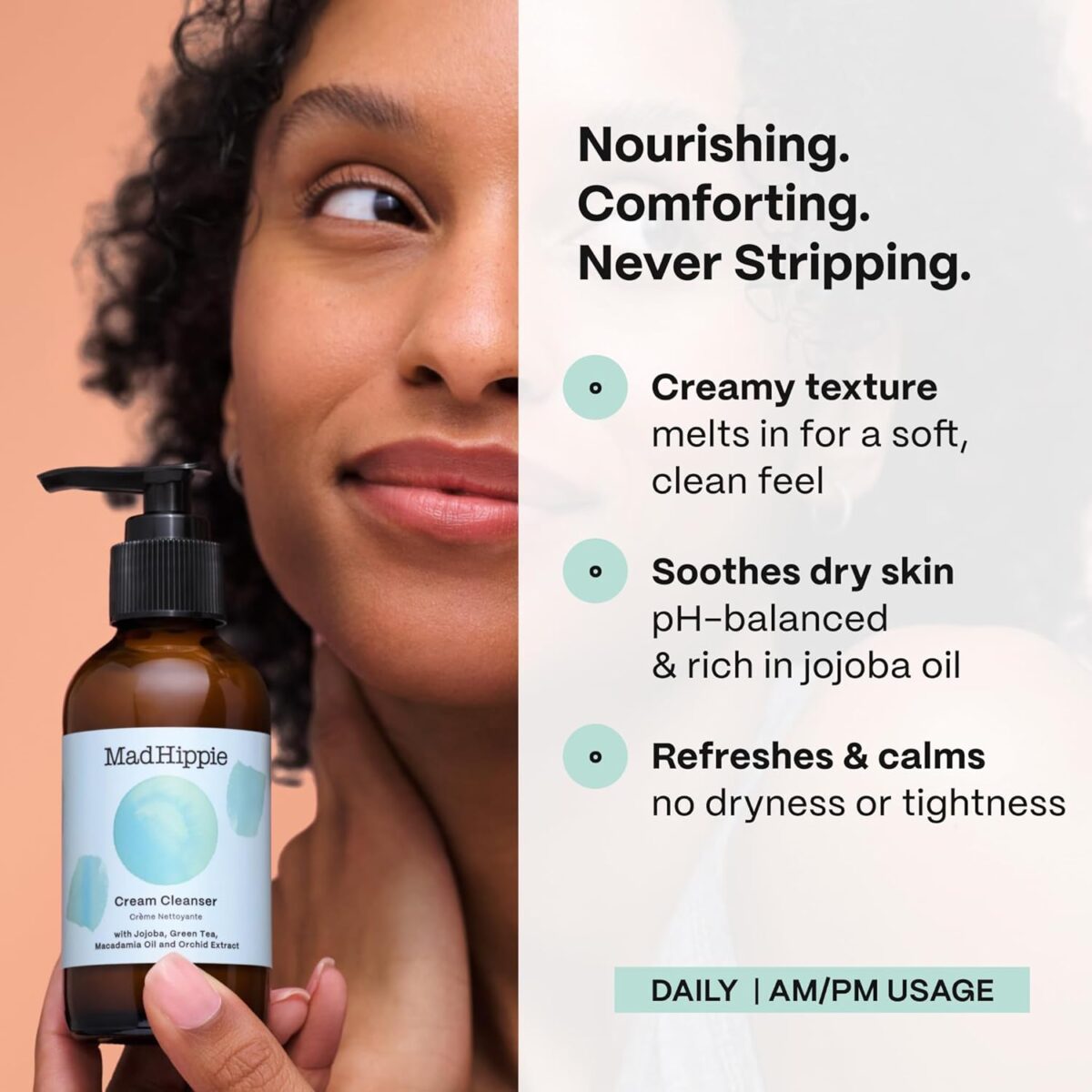 1749686080 Mad Hippie Cream Cleanser 2 Pack – Gentle Formula with Hyaluronic Acid Jojoba Oil Green Tea Skin Barrier Protection 4 Oz Ea Mad Hippie Cream Cleanser 2-Pack – Gentle Formula with Hyaluronic Acid, Jojoba Oil & Green Tea, Skin Barrier Protection, 4 Oz Ea