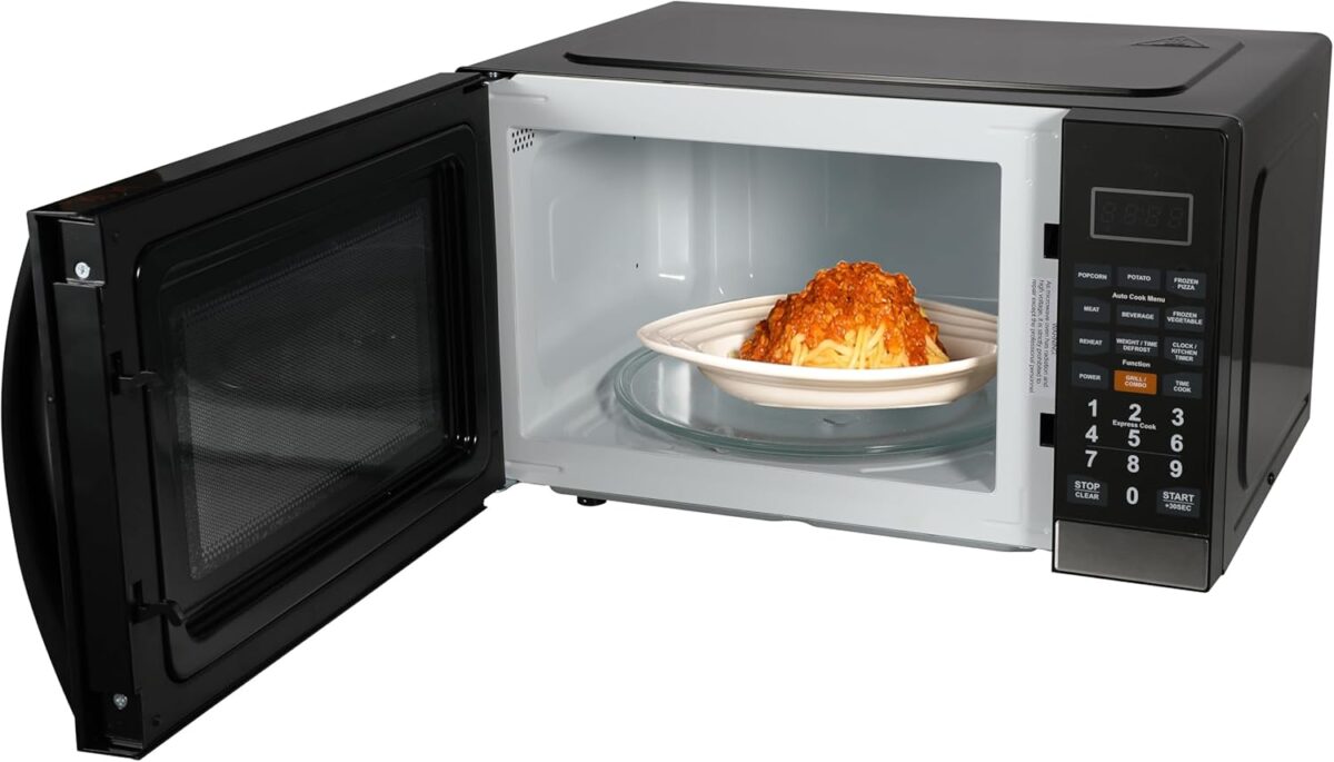 1749686488 Emerson MWG1191SB Countertop Microwave Oven with 1100W Grill Function Sleek Mirrored Finish 10 Power Levels 6 Auto Menus Glass Turntable and Child Safe Lock 1.1 Cu. Ft Stainless Steel Emerson MWG1191SB Countertop Microwave Oven with 1100W Grill Function, Sleek Mirrored Finish 10 Power Levels, 6 Auto Menus, Glass Turntable and Child Safe Lock, 1.1 Cu. Ft, Stainless Steel