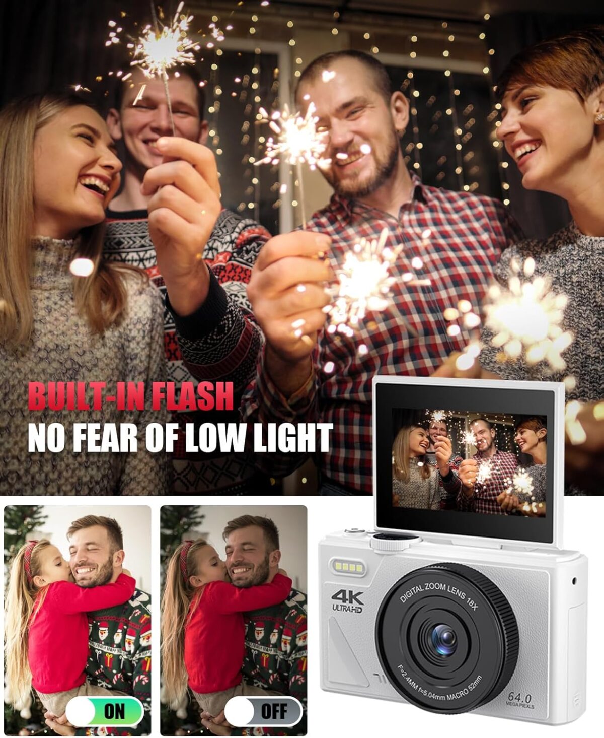 1749687001 WGM Point and Shoot Digital Cameras Portable Camera FHD 64MP 4K Digital Camera with 16X Zoom Anti Shake with Flip Screen WGM Point and Shoot Digital Cameras Portable Camera FHD 64MP 4K Digital Camera with 16X Zoom Anti-Shake with Flip Screen