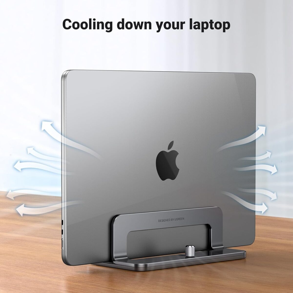 1749689316 UGREEN Vertical Laptop Stand Holder for Desk Compatible with MacBook Pro MacBook Air Stand Vertical Aluminum Adjustable for Up to 17.3 Inch Gaming Laptop Gray UGREEN Vertical Laptop Stand Holder for Desk Compatible with MacBook Pro, MacBook Air Stand Vertical Aluminum Adjustable for Up to 17.3 Inch Gaming Laptop, Gray