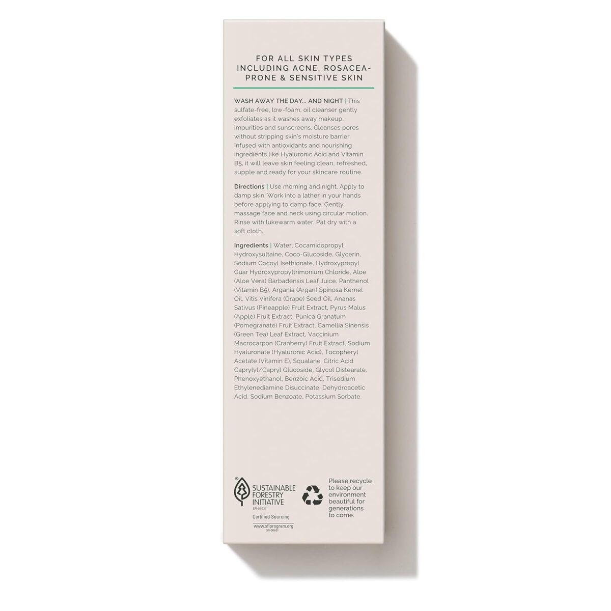 1749689441 MDSolarSciences Wash Away One Step Foaming Cleanser Removes Impurities Makeup Sunscreen Dermatologist Developed Vegan Formula with Hyaluronic Acid Pineapple Extract Aloe Vitamin B5 MDSolarSciences Wash Away One Step Foaming Cleanser Removes Impurities, Makeup & Sunscreen, Dermatologist Developed Vegan Formula with Hyaluronic Acid, Pineapple Extract, Aloe & Vitamin B5