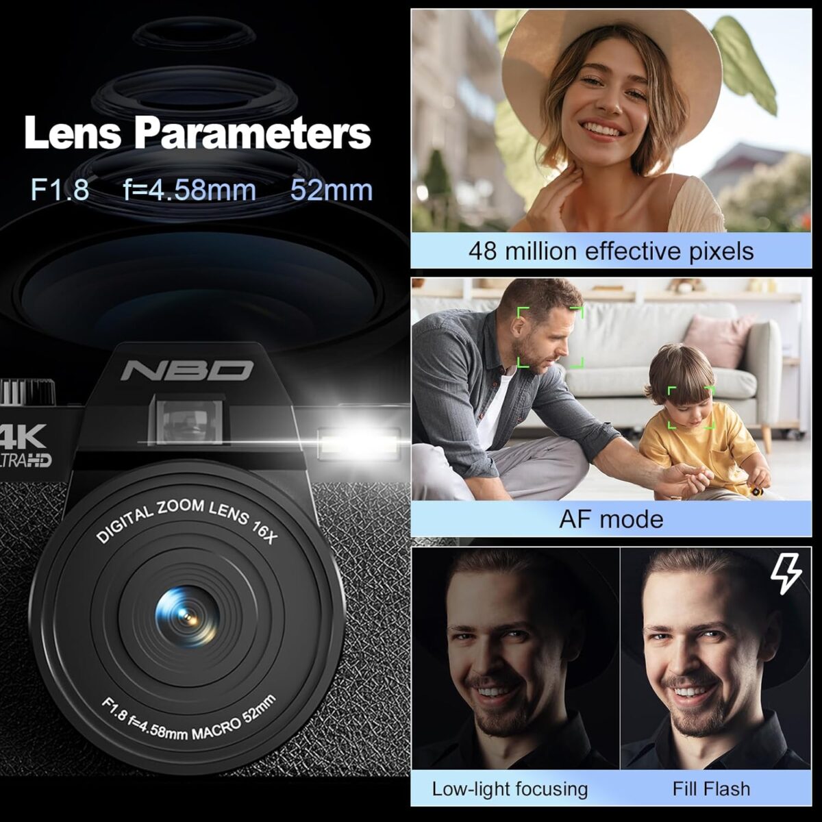 1749689556 Digital Cameras for Photography4K Vlogging Cameras for YouTubeTravel Point and Shoot Digital Cameras Fotograficas with 180°Flip Screen16X Digital Zoom52mm Macro Lens2 Batteries（Black） Digital Cameras for Photography,4K Vlogging Cameras for YouTube,Travel Point and Shoot Digital Cameras Fotograficas with 180°Flip Screen,16X Digital Zoom,52mm Macro Lens,2 Batteries（Black）
