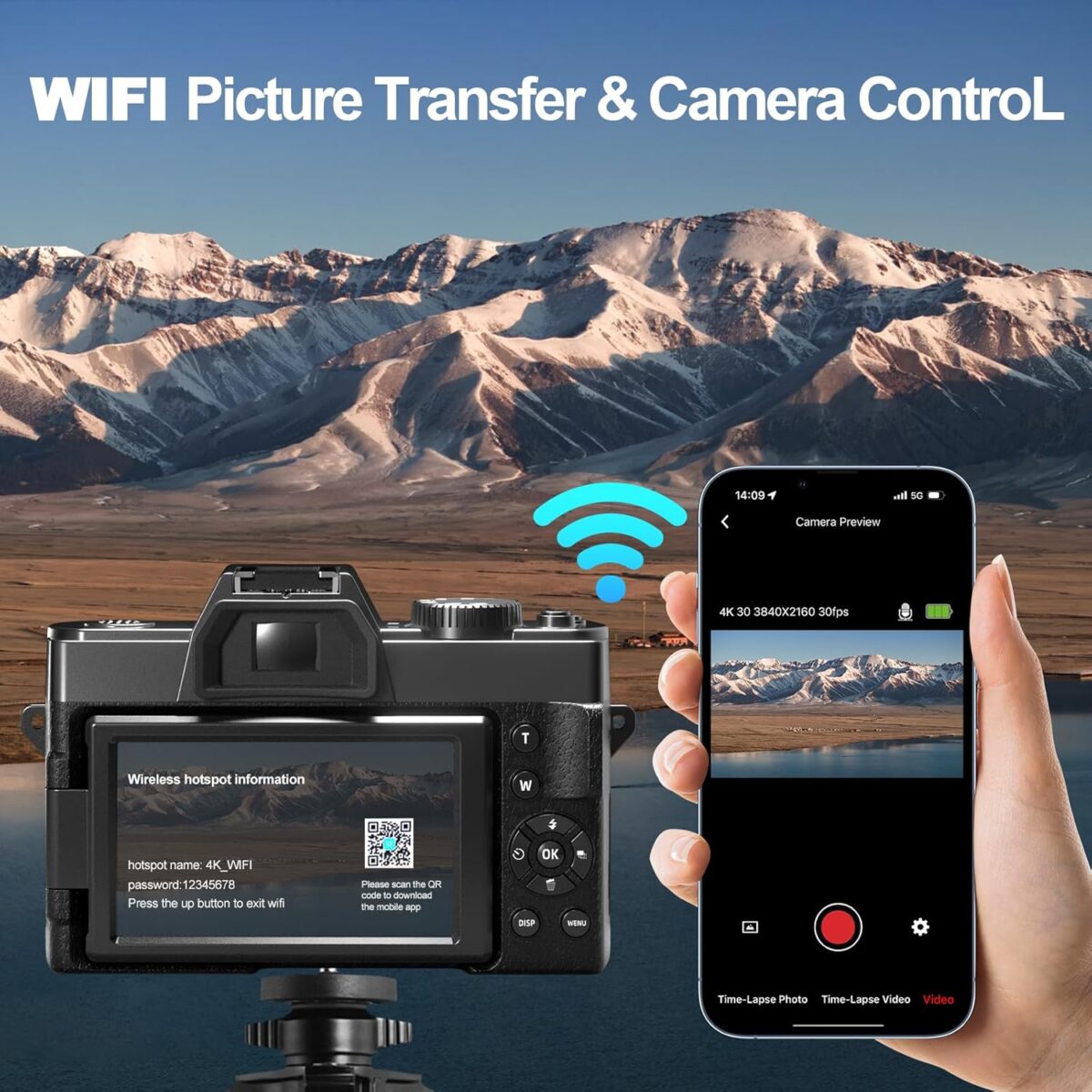 1749689558 Digital Cameras for Photography4K Vlogging Cameras for YouTubeTravel Point and Shoot Digital Cameras Fotograficas with 180°Flip Screen16X Digital Zoom52mm Macro Lens2 Batteries（Black） Digital Cameras for Photography,4K Vlogging Cameras for YouTube,Travel Point and Shoot Digital Cameras Fotograficas with 180°Flip Screen,16X Digital Zoom,52mm Macro Lens,2 Batteries（Black）