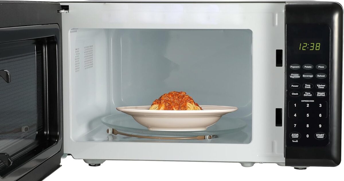 1749689911 Emerson MW7302B Compact Countertop Microwave Oven with Touch Control LED Display 700W 10 Power Levels 6 Auto Menus Glass Turntable and Child Safe Lock 0.7 Cu. Ft. Black Emerson MW7302B Compact Countertop Microwave Oven with Touch Control, LED Display, 700W, 10 Power Levels, 6 Auto Menus, Glass Turntable and Child Safe Lock, 0.7 Cu., Ft. Black