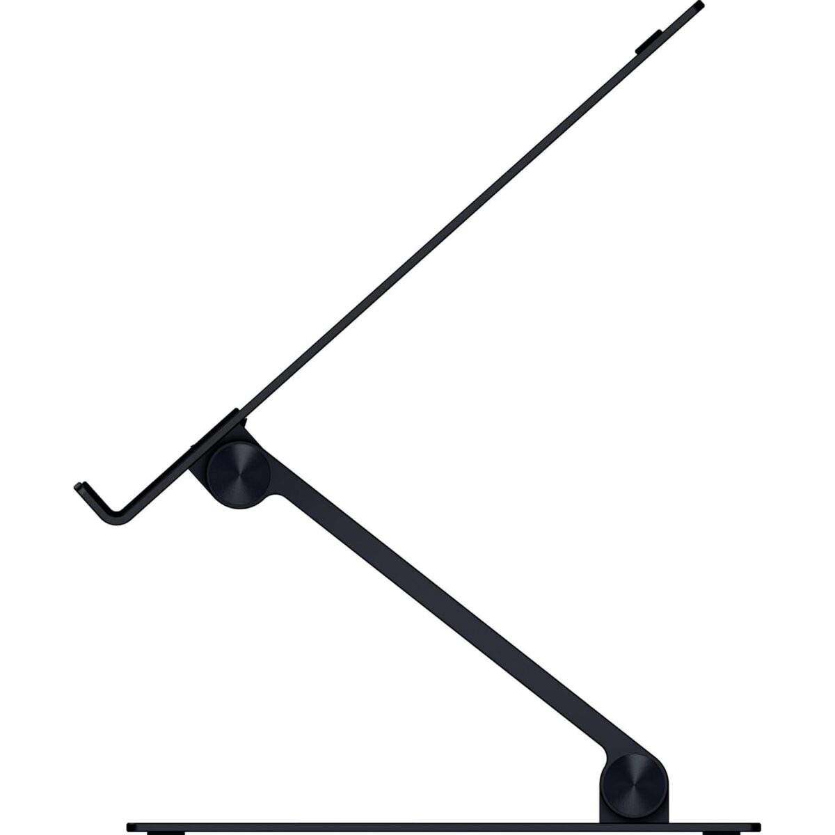 1749690167 Razer Adjustable Laptop Stand Fits Most Tablets Laptops Macbooks 14 to 18 Adjust Height and Tilt Durable Aluminum Construction Vented Design Foldable for Storage Travel Black Razer Adjustable Laptop Stand: Fits Most Tablets, Laptops & Macbooks 14” to 18" - Adjust Height and Tilt - Durable Aluminum Construction - Vented Design - Foldable for Storage & Travel - Black