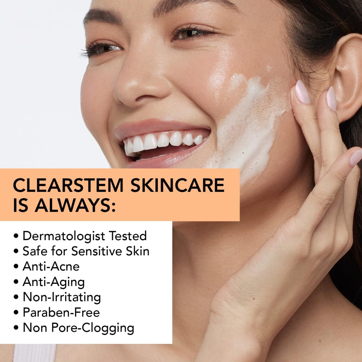 1749690369 CLEARSTEM GENTLECLEAN Vitamin C Infused Calming Wash Facial Cleanser Makeup Remover Goldenseal Green Tea Facial Skin Care Products Vegan Gluten Free Cruelty Free 6 fl oz 207ml CLEARSTEM - GENTLECLEAN Vitamin C Infused Calming Wash - Facial Cleanser, Makeup Remover - Goldenseal + Green Tea - Facial Skin Care Products - Vegan, Gluten Free, Cruelty Free - 6 fl oz / 207ml