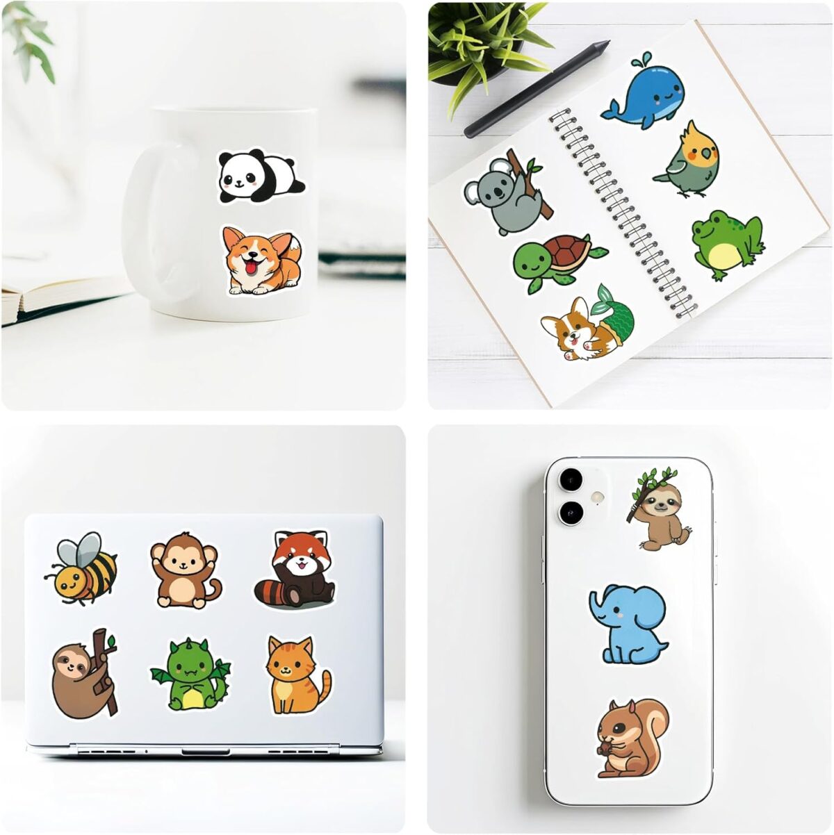 1749690687 200pcs Cute Animal Stickers for Kids Kawaii Water Bottle Sticker Pack for Adults Waterproof Vinyl Decals for Laptop Journal Scrapbook Luggage 200pcs Cute Animal Stickers for Kids, Kawaii Water Bottle Sticker Pack for Adults, Waterproof Vinyl Decals for Laptop, Journal, Scrapbook, Luggage