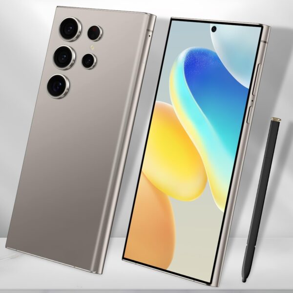 C24 Ultra 5G Smartphone 6+256GB Unlocked Phone,48+108MP Zoom Camera，6800mAh 6.8″ HD Screen Unlocked Cell PhoneAndroid 13.0,Face ID/Fingerprint Lock/GPS Phone,Built-in Pen (Gray)