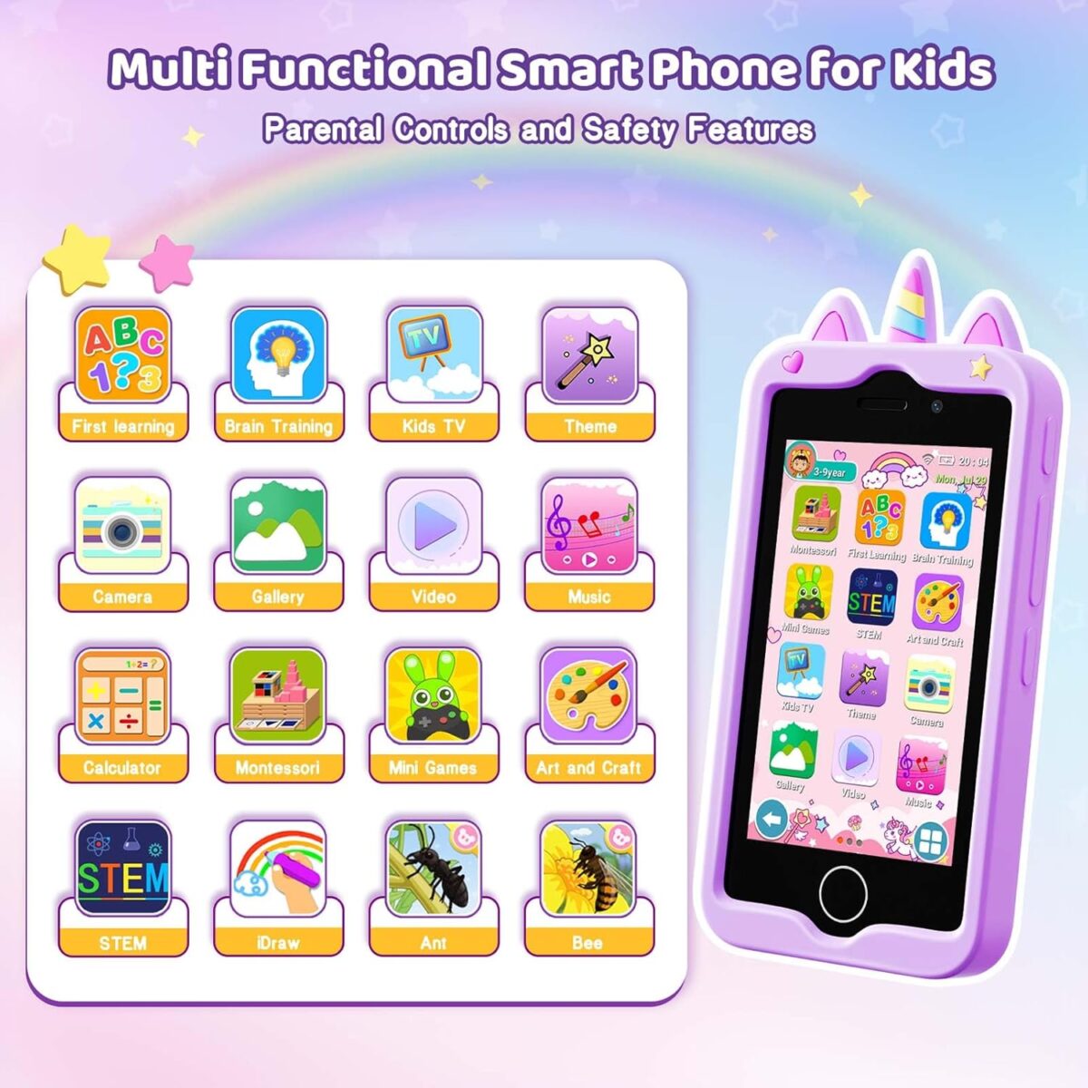 1749708094 Kids Smart Phone for Girls 4.0 Touchscreen Learning Music Puzzle Games Toddler Phone for Kids Ages 3 9 Dual Camera，Built in 8G SD Card Kids Phone Toy Gifts for Kids Cell Phone Toy Coral Kids Smart Phone for Girls, 4.0" Touchscreen Learning Music Puzzle-Games Toddler Phone for Kids Ages 3-9, Dual Camera，Built-in 8G SD Card Kids Phone Toy, Gifts for Kids Cell Phone Toy, Coral